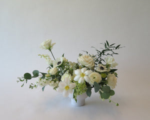 White & Green Large Centerpiece