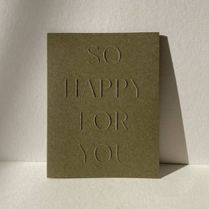 So Happy For You No. 10: Single Card / Citrus