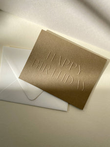 Happy Birthday No. 10: Single Card / Fern