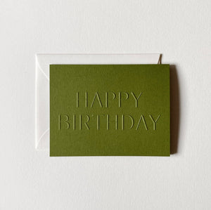 Happy Birthday No. 10: Single Card / Fern